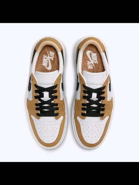 Nike Air Jordan 1 Elevate [DH7004-701] Women Casual Shoes Golden Harvest/Black - Picture 5 of 7